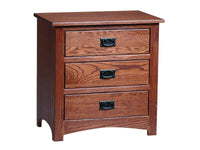 Mission 3 Drawer Night Stand