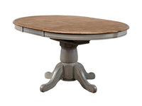 57" Pedestal Table w/ 15 in Butterfly Leaf