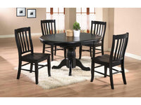 57" Pedestal Table with 15" Butterfly Leaf