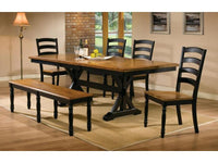 84" Trestle Table with 18" Butterfly Leaf