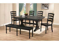 84" Trestle Table with 18" Butterfly Leaf