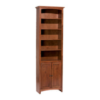 McKenzie 24″W x 84″H Bookcase w/Doors