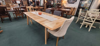 JUST IN! 96 Inch Leg Table in Hickory