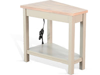 Chair Side Table w/ Power Strip