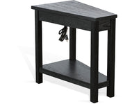 Chair Side Table w/ Power Strip