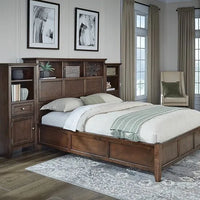 McKenzie Queen Classic Bookcase Bed