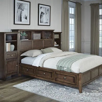 McKenzie King Classic Bookcase Storage Bed