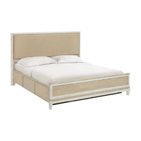 SAN Catalina King Upholstered Panel Storage Bed