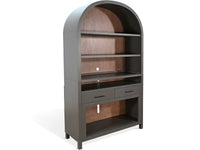 Wide Arch Bookcase w/ 42" Fireplace Option