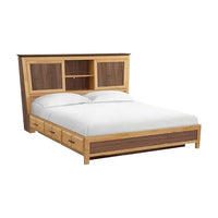 DUET Addison King Bookcase Storage Bed