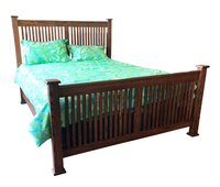 Modern Mission Slats Panel Bed