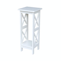 Home Accents - 30''H  X Side Plant Stand in White