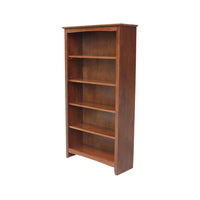 Home Accents - 60''H  Shaker Bookcase Espresso