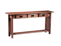 Mission 3 Drawer Sofa Table