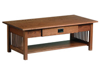 Mission Large Coffee Table with Drawer