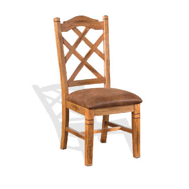 Sedona Double Crossback Chair w/ Cushion Seat