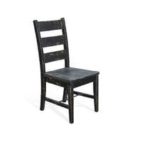 Black Sand Ladderback Chair w/ Turnbuckle