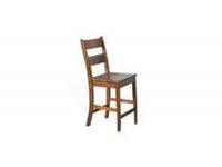 24"H Tuscany Ladderback Barstool w/ Wood Seat
