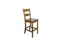30"H Tuscany Ladderback Barstool w/ Wood Seat