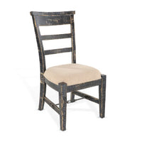 Black Sand Side Chair, Cushion Seat