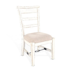 White Sand Side Chair, Cushion Seat