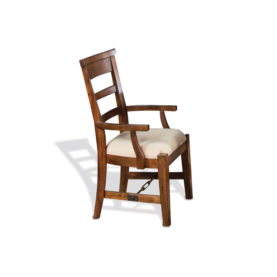 Tuscany Ladderback Arm Chair w/ Cushion Seat