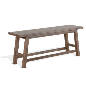 Counter Height Bench, Wood Seat