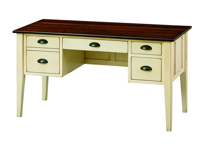 Transitional 55'' Executive Desk with File Drawer