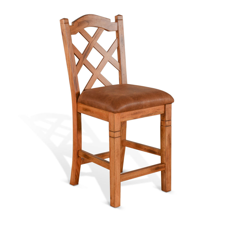 24”H Sedona Double Crossback  Barstool