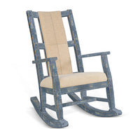 Ocean Blue Rocker, Cushion Seat & Back