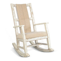 White Sand Rocker, Cushion Seat & Back