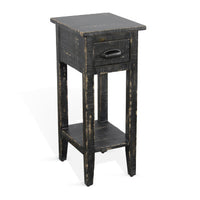 Black Sand Chair Side Table