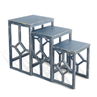 Ocean Blue Nesting Table