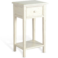 White Sand Side Table