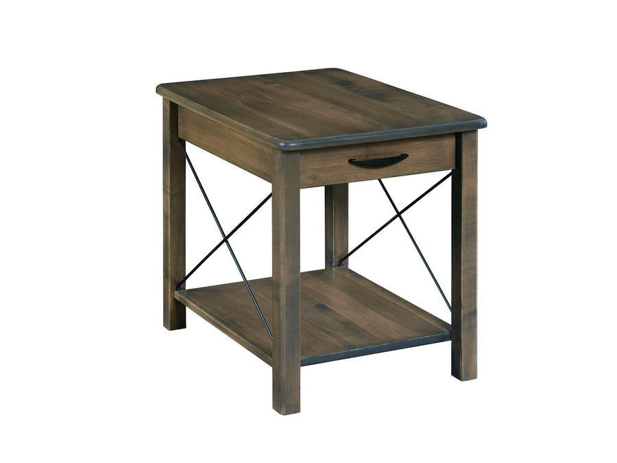 Crossway Lg End Table with Drawer