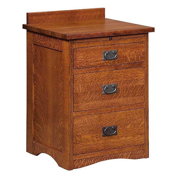 Bungalow Mission 3 Drawer Nightstand