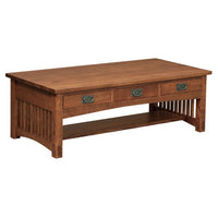 Bungalow Mission 3 Drawer Coffee Table