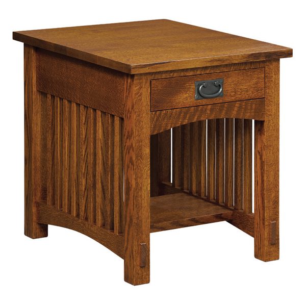 Bungalow Mission 1 Drawer End Table