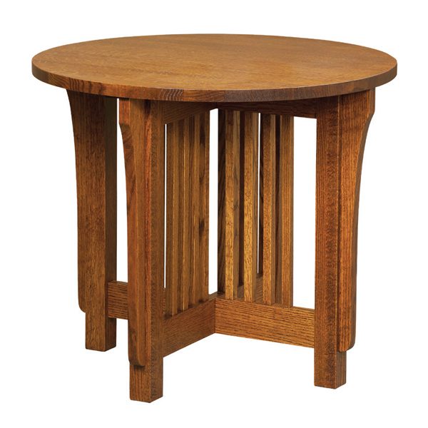 Bungalow Mission Round End Table