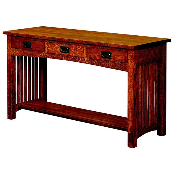 Bungalow Mission 3 Drawer Sofa Table