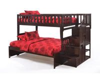 Peppermint Twin/Full Stair Bunk
