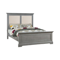 Upholstered Panel Queen Bed