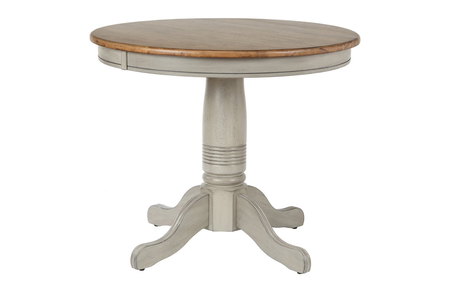 36 in Solid Wood Round Pedestal Table