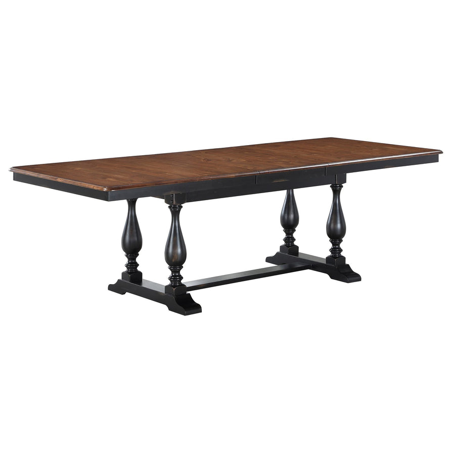 96 In Trestle Table W/ 20 In Leaf