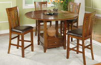 60" Round Table with Granite Lazy Susan (36" H)
